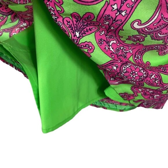Like New Crown & Ivy Pink Green Paisley Sheath Dress - Picture 4 of 9